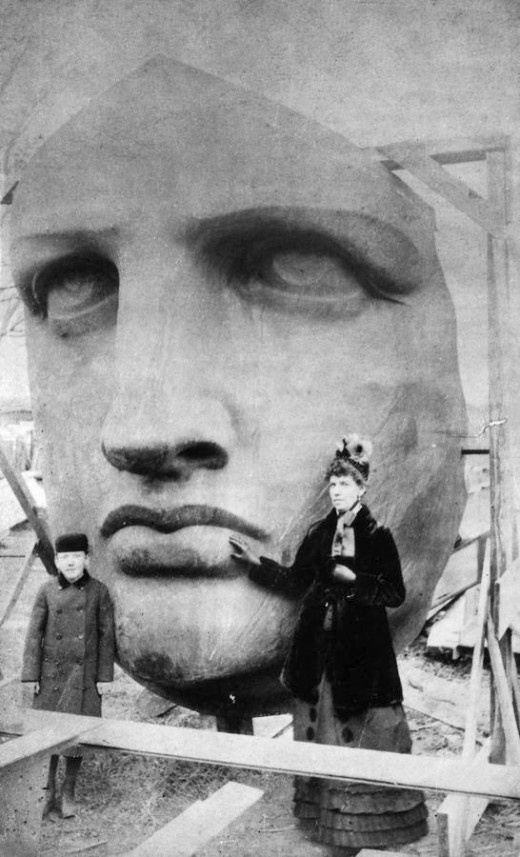 845662 Head of the Statue of Liberty 1885