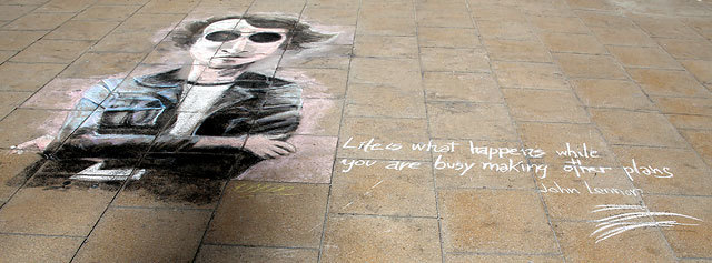 0 street views street art chalk ibanet lennon 133504