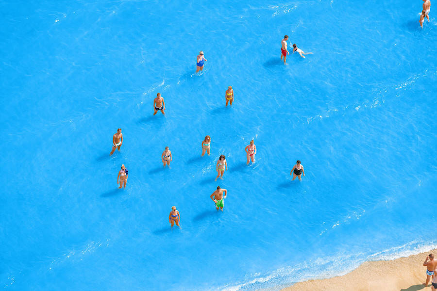 Aerial Photographs of Vacationers in the Adriatic Sea6 900x600
