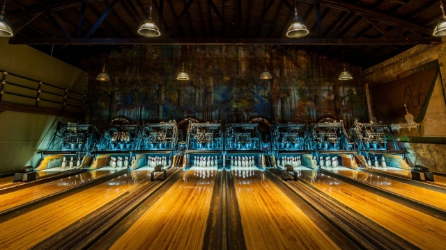 Mια vintage γωνιά για να παίξεις bowling