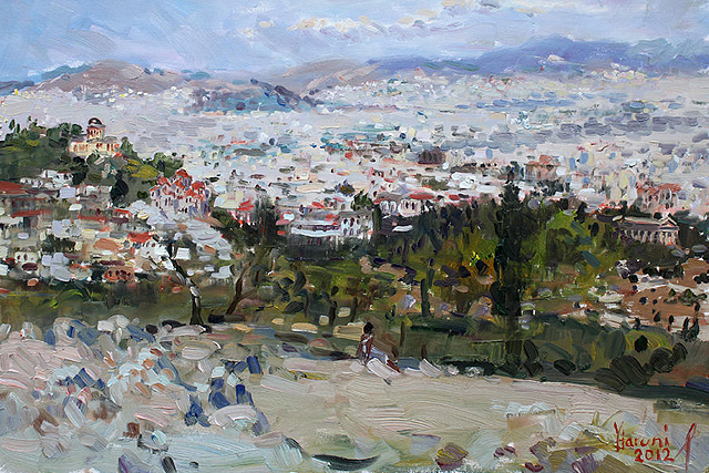 02 View Of Athens From Acropolis is a painting by Ylli Haruni