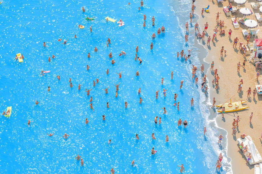 Aerial Photographs of Vacationers in the Adriatic Sea7 900x600