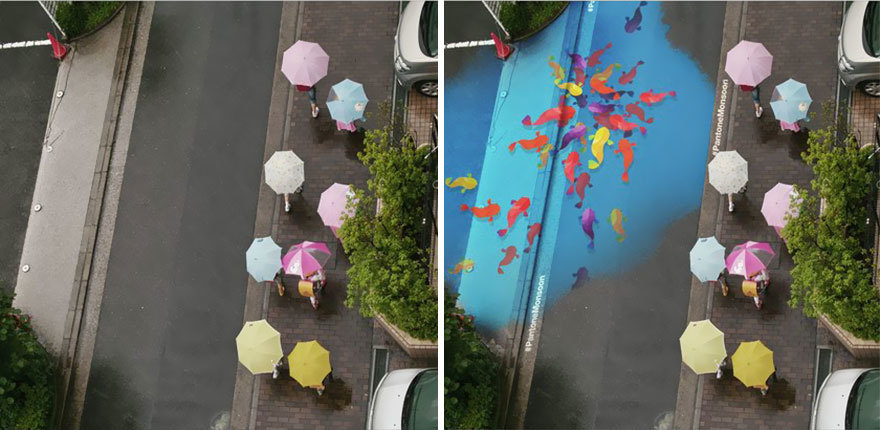 street murals appear rain south korea 12