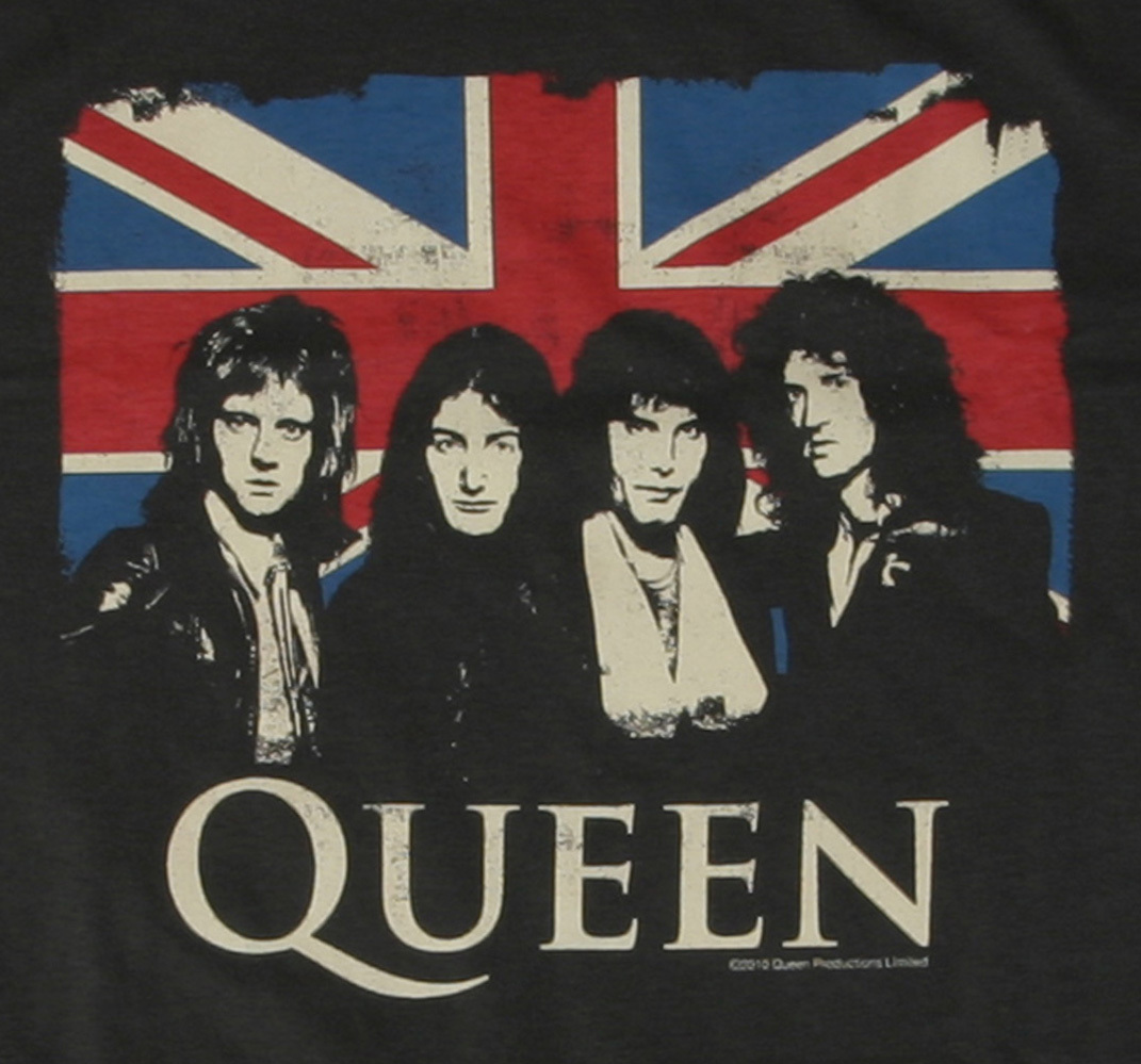 queen union jack t shirt hr
