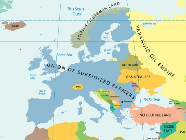 Oι πιο αστείοι χάρτες στερεοτύπων του κόσμου