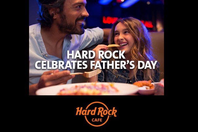 Aυτή την Κυριακή γιορτάστε τη γιορτή του πατέρα στο Hard Rock Cafe Athens!