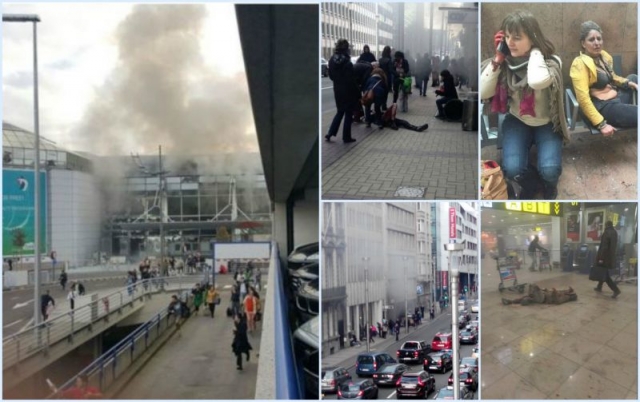Τρόμος στις Βρυξέλλες: 4 εκρήξεις σε αεροδρόμιο και Μετρό-31 νεκροί τουλάχιστον